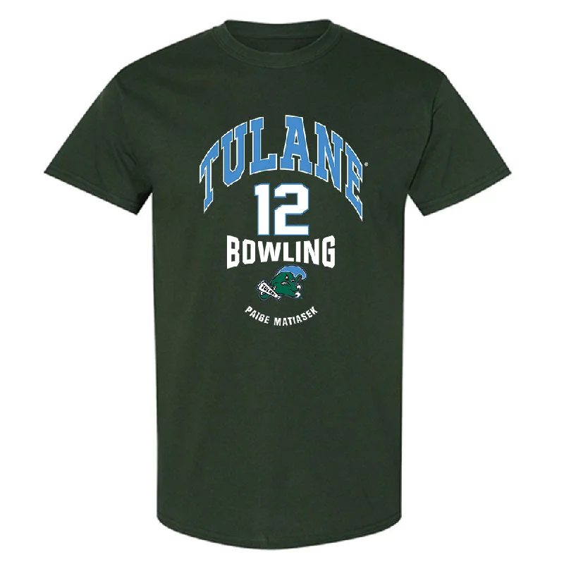 Tulane - NCAA Women's Bowling : Paige Matiasek - Classic Fashion Shersey T-Shirt-- Iron Safe Non-Iron Wrinkle Free Tulane - NCAA Women's Bowling : Paige Matiasek - Classic Fashion Shersey T-Shirt-- Iron Safe Non-Iron Wrinkle Free