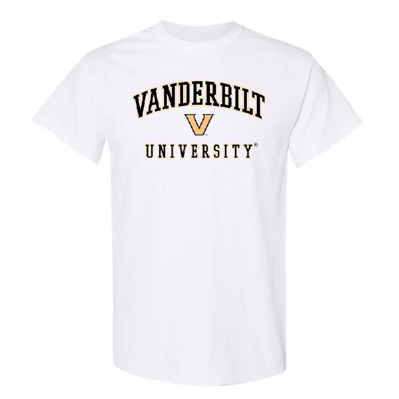 Vanderbilt - NCAA Women's Bowling : Victoria Varano - Replica Shersey T-Shirt-- Welt Pockets Slit Pockets Flap Pockets Vanderbilt - NCAA Women's Bowling : Victoria Varano - Replica Shersey T-Shirt-- Welt Pockets Slit Pockets Flap Pockets