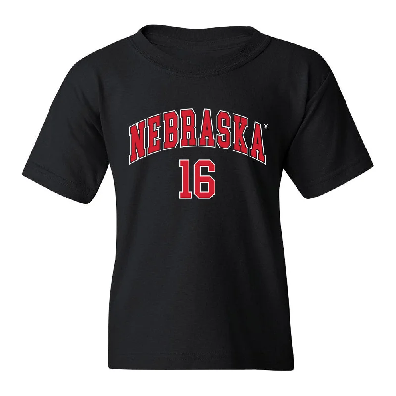 Nebraska - NCAA Women's Bowling : Brenna Hartzler - Generic Shersey Youth T-Shirt-- Elasticated Padded Insulated Nebraska - NCAA Women's Bowling : Brenna Hartzler - Generic Shersey Youth T-Shirt-- Elasticated Padded Insulated