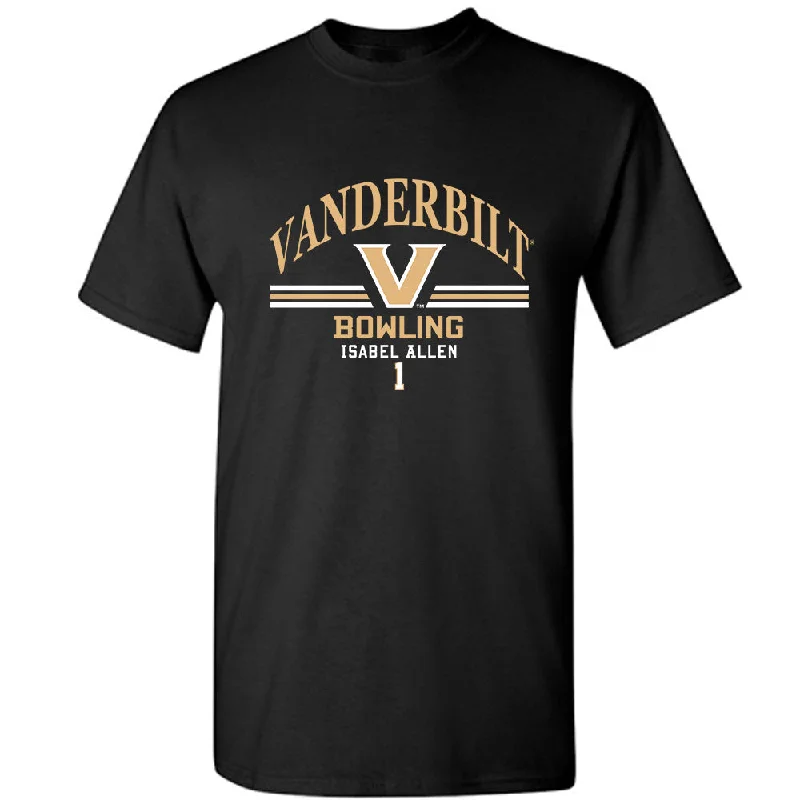 Vanderbilt - NCAA Women's Bowling : Isabel Allen - Classic Fashion Shersey T-Shirt-- Zippered Buttoned Snapped Vanderbilt - NCAA Women's Bowling : Isabel Allen - Classic Fashion Shersey T-Shirt-- Zippered Buttoned Snapped