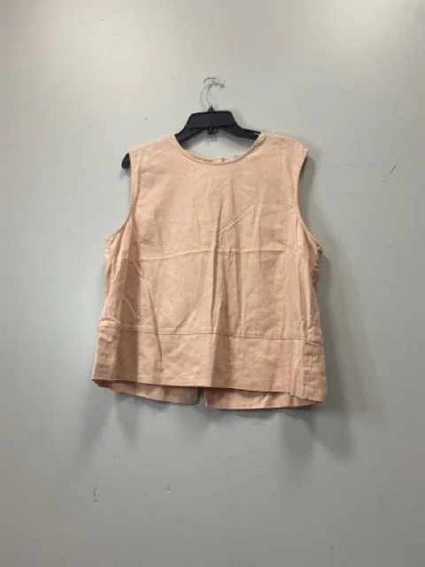 Size XL Charlie Paige Pink Women's Shirt-- Mesh Blend Leather Blend Suede Blend