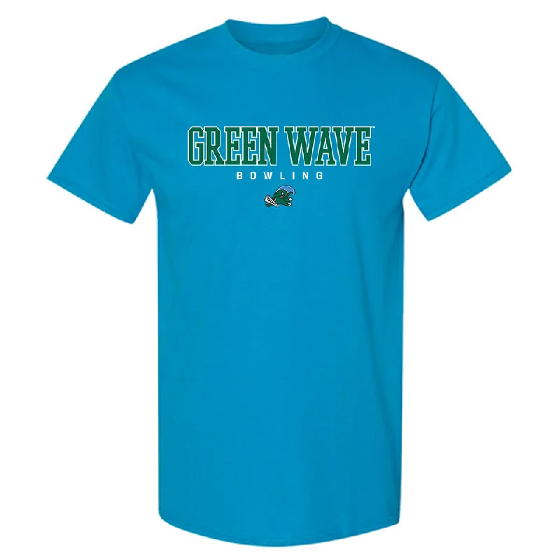 Tulane - NCAA Women's Bowling : Mia Stolakis - T-Shirt-- Front Pockets Side Pockets Patch Pockets Tulane - NCAA Women's Bowling : Mia Stolakis - T-Shirt-- Front Pockets Side Pockets Patch Pockets