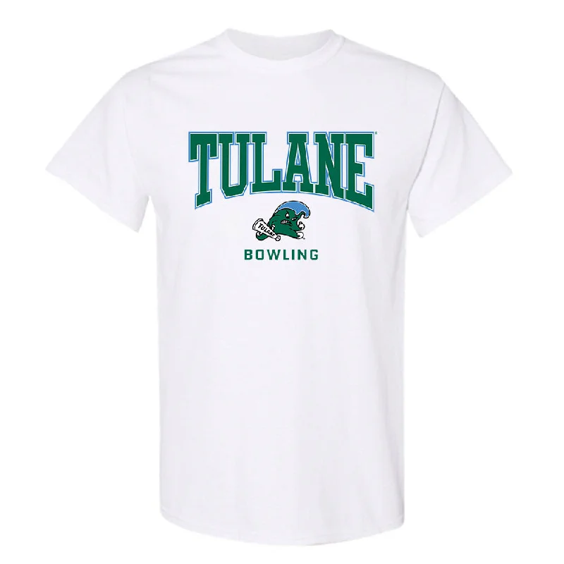 Tulane - NCAA Women's Bowling : Juanelyz Solla - T-Shirt-- Zippered Front Buttoned Front Snap Front Tulane - NCAA Women's Bowling : Juanelyz Solla - T-Shirt-- Zippered Front Buttoned Front Snap Front