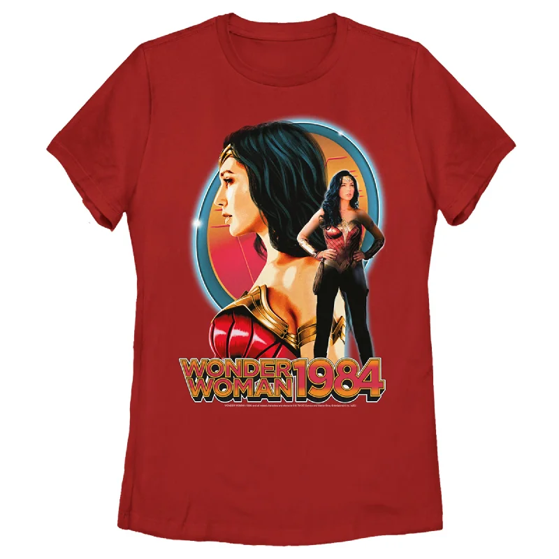 Women's Wonder Woman 1984 Hero's Portrait T-Shirt-- Knit Fabric Woven Fabric Fleece Fabric