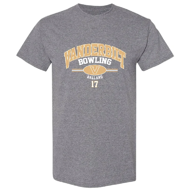 Vanderbilt - NCAA Women's Bowling : Alyssa Ballard - Classic Fashion Shersey T-Shirt-- Zippered Front Buttoned Front Snap Front Vanderbilt - NCAA Women's Bowling : Alyssa Ballard - Classic Fashion Shersey T-Shirt-- Zippered Front Buttoned Front Snap Front