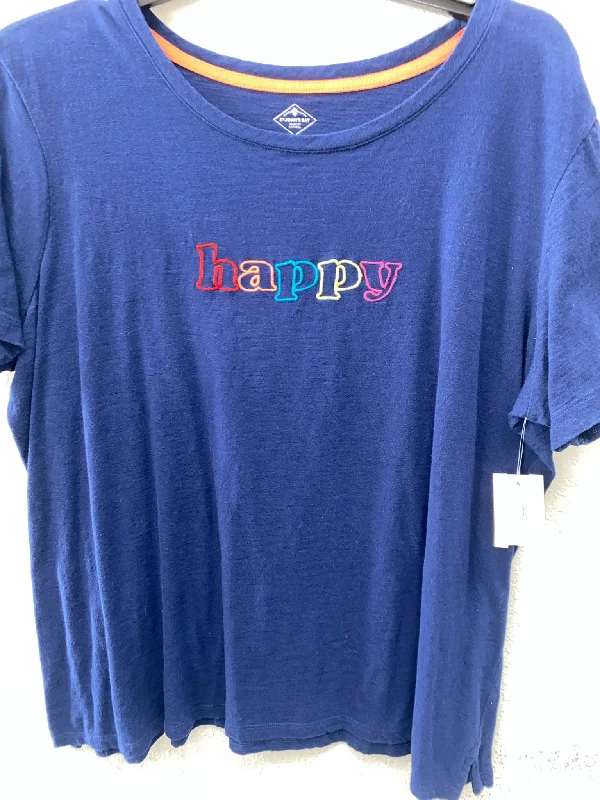 Navy St. John's Bay TShirt Women's-- Spandex Blend Rayon Blend Denim Blend