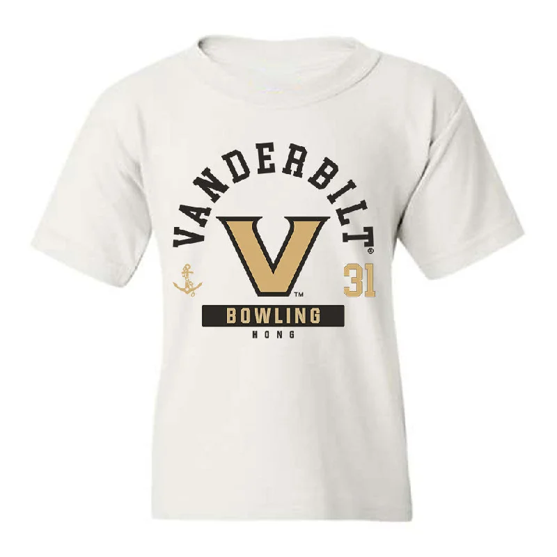 Vanderbilt - NCAA Women's Bowling : Stephanie Hong - Classic Fashion Shersey Youth T-Shirt-- Fleece Nylon Spandex Vanderbilt - NCAA Women's Bowling : Stephanie Hong - Classic Fashion Shersey Youth T-Shirt-- Fleece Nylon Spandex