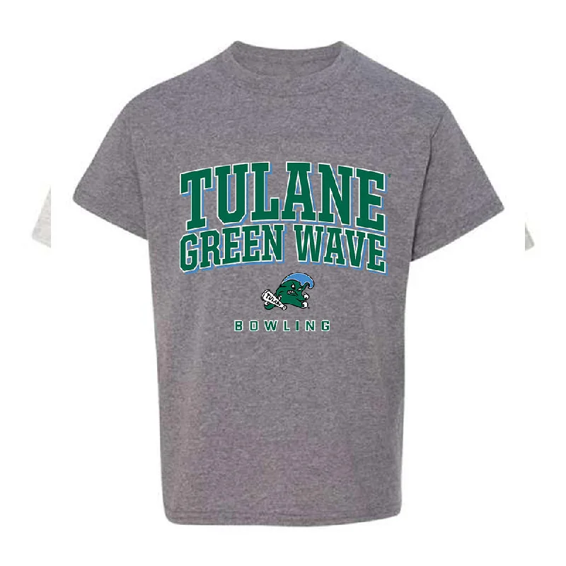 Tulane - NCAA Women's Bowling : Mia Stolakis - Classic Shersey Youth T-Shirt-- Denim Fabric Leather Fabric Suede Fabric Tulane - NCAA Women's Bowling : Mia Stolakis - Classic Shersey Youth T-Shirt-- Denim Fabric Leather Fabric Suede Fabric