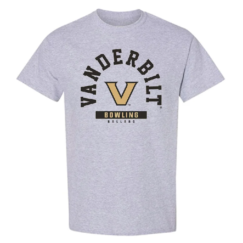 Vanderbilt - NCAA Women's Bowling : Alyssa Ballard - Classic Fashion Shersey T-Shirt-- Collared T-Shirt Boat Neck A-Line Vanderbilt - NCAA Women's Bowling : Alyssa Ballard - Classic Fashion Shersey T-Shirt-- Collared T-Shirt Boat Neck A-Line