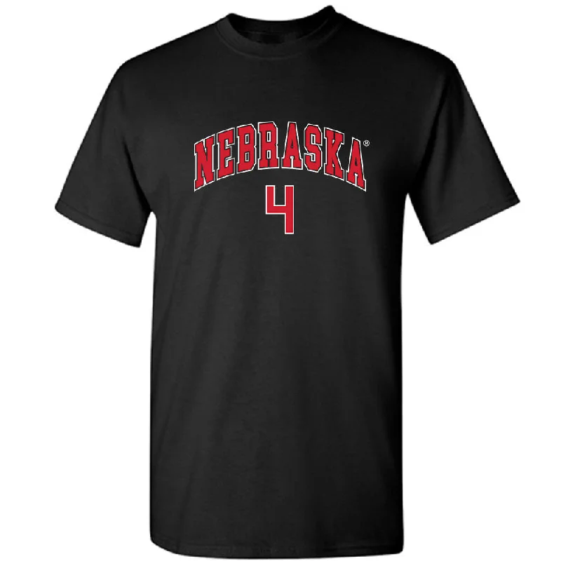 Nebraska - NCAA Women's Bowling : Alexis Buchert - Generic Shersey T-Shirt-- Striped Floral Plaid Nebraska - NCAA Women's Bowling : Alexis Buchert - Generic Shersey T-Shirt-- Striped Floral Plaid