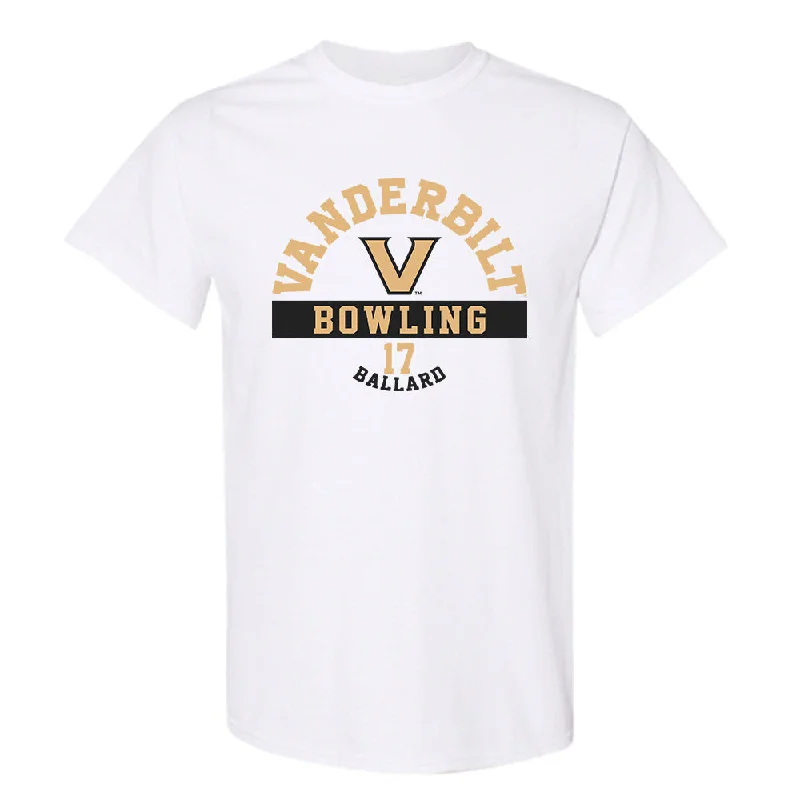 Vanderbilt - NCAA Women's Bowling : Alyssa Ballard - Classic Fashion Shersey T-Shirt-- Elegant Classic Vintage Vanderbilt - NCAA Women's Bowling : Alyssa Ballard - Classic Fashion Shersey T-Shirt-- Elegant Classic Vintage
