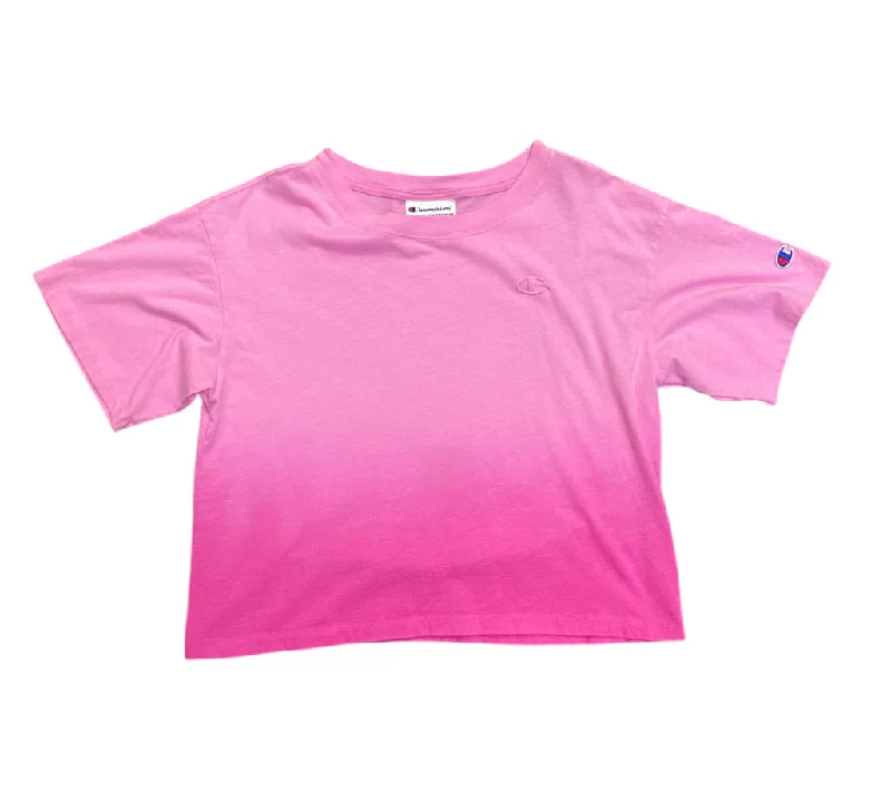 Pink Champion ACTIVE TShirt Women's-- Handmade Hand-knitted Hand-woven
