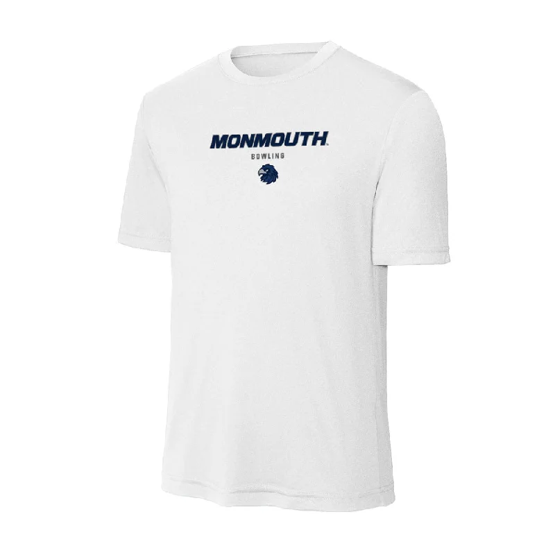 Monmouth - NCAA Women's Bowling : Siyah Sweeny - Activewear T-shirt-- Rayon Fabric Velvet Fabric Corduroy Fabric Monmouth - NCAA Women's Bowling : Siyah Sweeny - Activewear T-shirt-- Rayon Fabric Velvet Fabric Corduroy Fabric