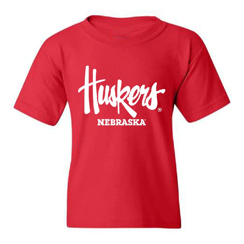 Nebraska - NCAA Women's Bowling : Anna Callan - Generic Shersey Youth T-Shirt-- Graphic T-Shirt Round Neck Polyester Nebraska - NCAA Women's Bowling : Anna Callan - Generic Shersey Youth T-Shirt-- Graphic T-Shirt Round Neck Polyester