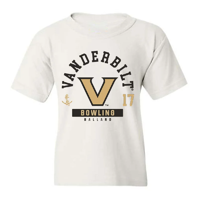 Vanderbilt - NCAA Women's Bowling : Alyssa Ballard - Classic Fashion Shersey Youth T-Shirt-- Zippered Buttoned Snapped Vanderbilt - NCAA Women's Bowling : Alyssa Ballard - Classic Fashion Shersey Youth T-Shirt-- Zippered Buttoned Snapped