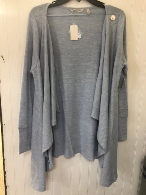 Light Blue Soft Surroundings NEW Long Sleeve Shirt Women's-- Sequined Glittery Shiny Light Blue Soft Surroundings NEW Long Sleeve Shirt Women's-- Sequined Glittery Shiny