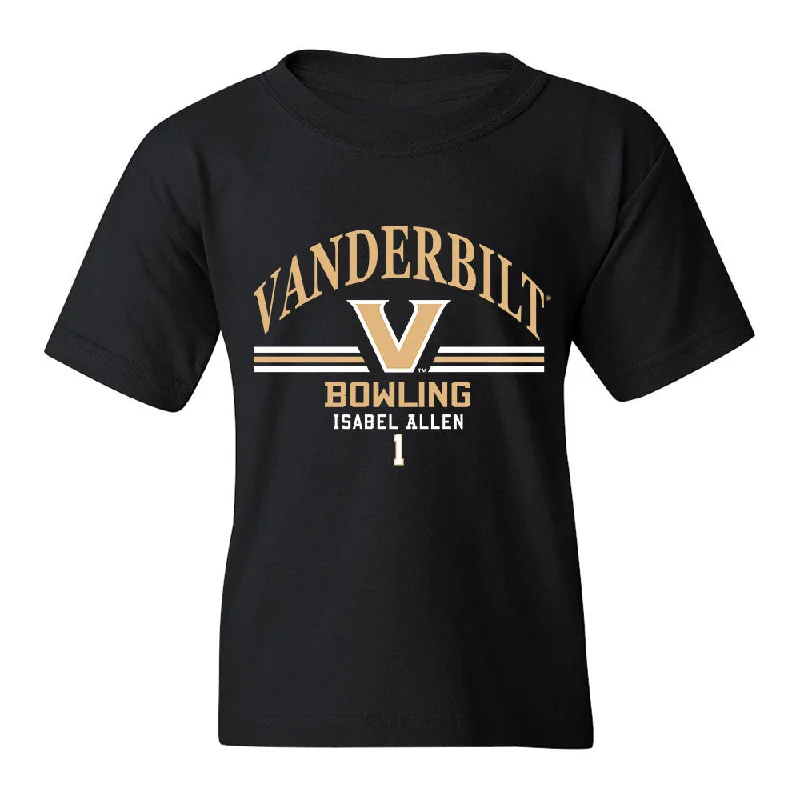 Vanderbilt - NCAA Women's Bowling : Isabel Allen - Classic Fashion Shersey Youth T-Shirt-- Print Jacquard Patchwork Vanderbilt - NCAA Women's Bowling : Isabel Allen - Classic Fashion Shersey Youth T-Shirt-- Print Jacquard Patchwork