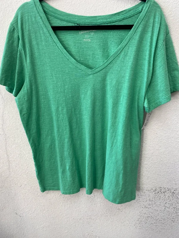 Green Madewell BOUTIQUE Short Sleeve Shirt Women's XXLarge-- Mesh Canvas Denim