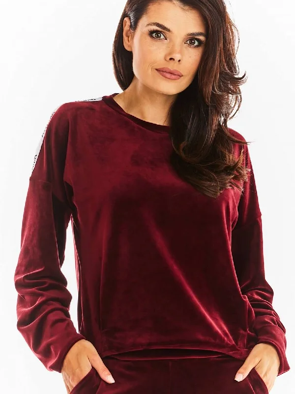 Sweatshirt awama Hoodie with Toggle Buttons Decorative Unique