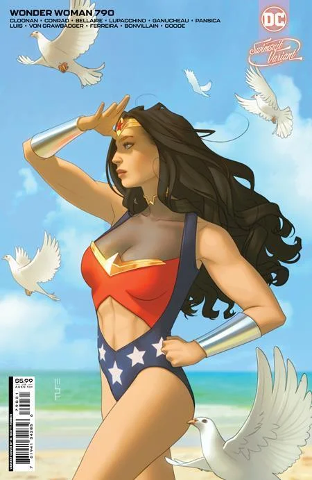 WONDER WOMAN VOL 5 #790 CVR C W SCOTT FORBES SWIMSUIT CARD STOCK VAR Summer Ready Swimsuit WONDER WOMAN VOL 5 #790 CVR C W SCOTT FORBES SWIMSUIT CARD STOCK VAR Summer Ready Swimsuit