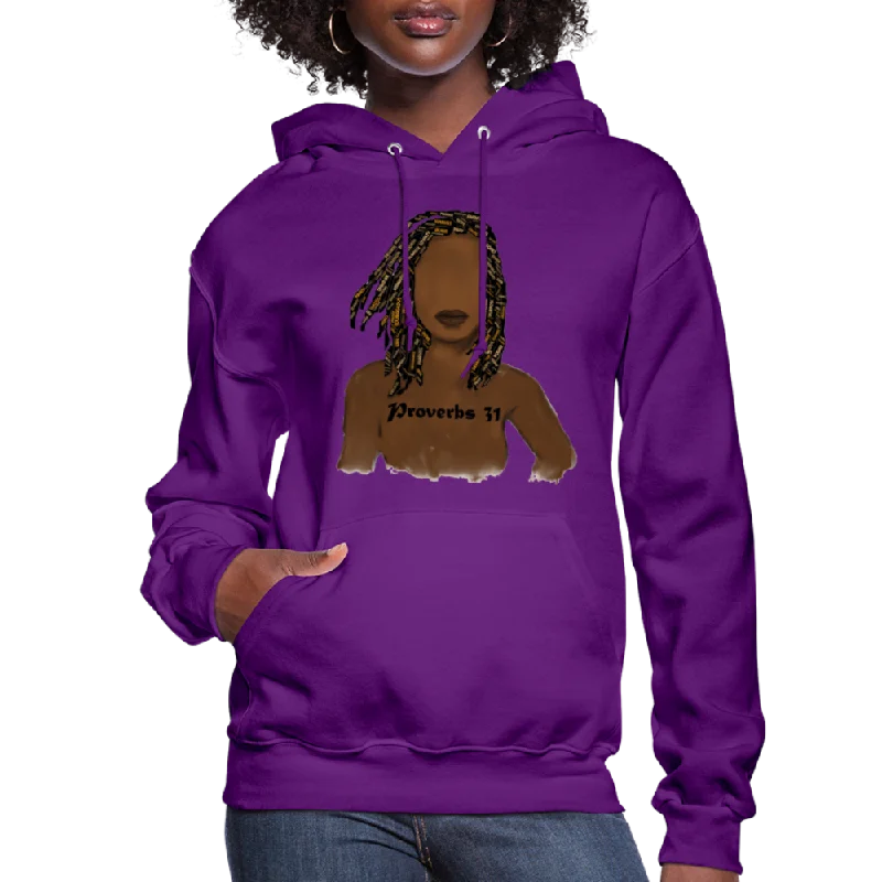 Proverbs 31 Locs Women's Jerzees Hoodie Hoodie with V-Neck Classic Versatile