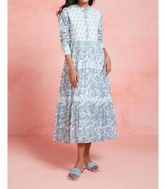 Diwali Dress In Blue Boatneck Modish Everyday