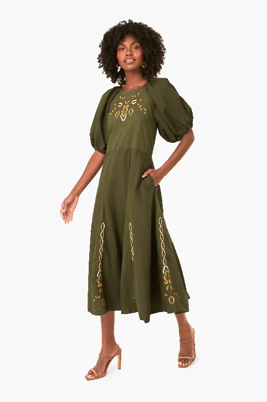 Forest Green Gertrude Dress Tunics Practical durable