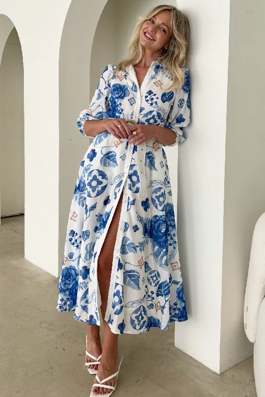 MONARCH DRESS BLUE Tunics Fashionable chic