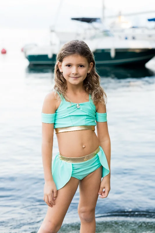 Jasmine Swimsuit V-Neck Swim Dress