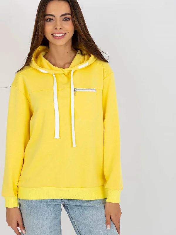 Sweatshirt Fancy Hoodie with Puffed Sleeves Voluminous Trendy