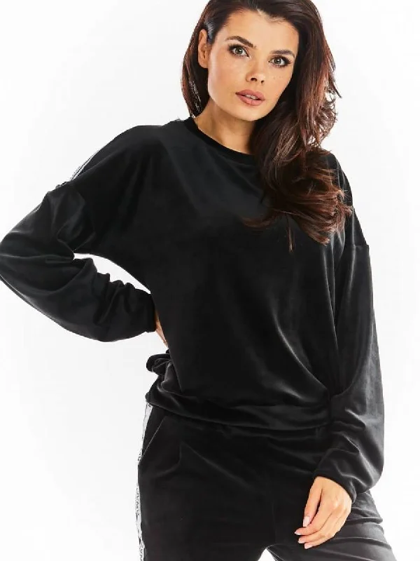 Sweatshirt awama Hoodie with Belted Waist Structured Tailored
