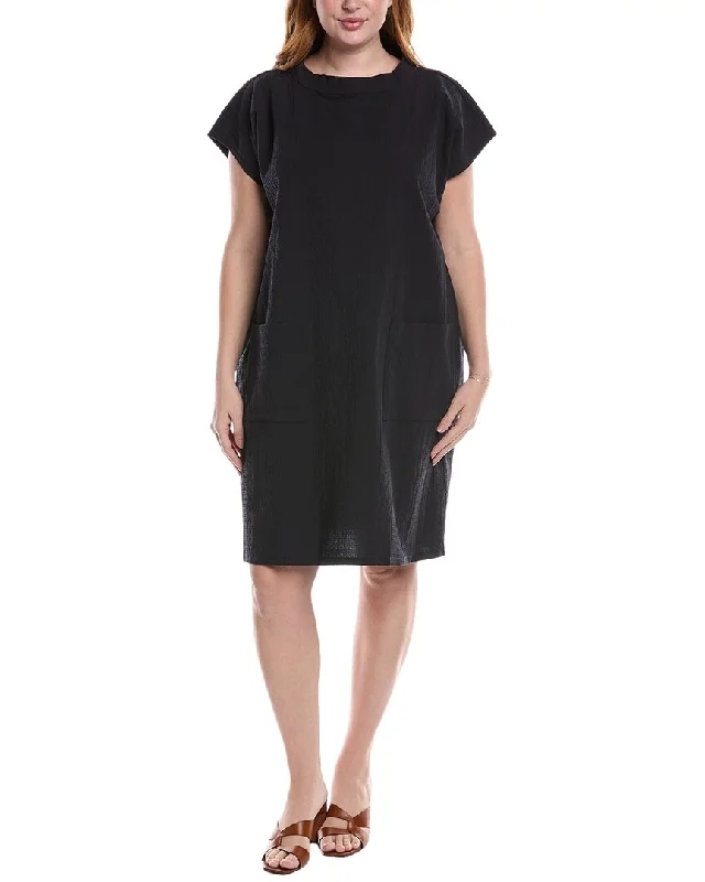 Eileen Fisher Mock Neck Shift Dress Tunics Sophisticated sleek