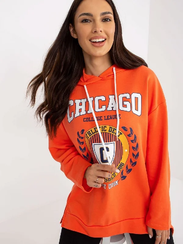 Sweatshirt Fancy Hoodie with High Neck Warm Protective