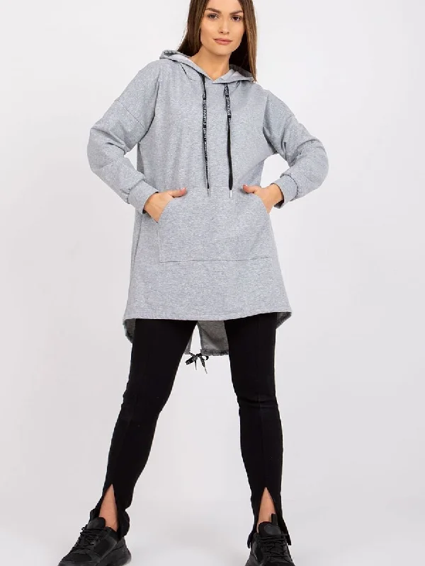 Sweatshirt Italy Moda Hoodie with Drop Shoulder Relaxed Streetwear