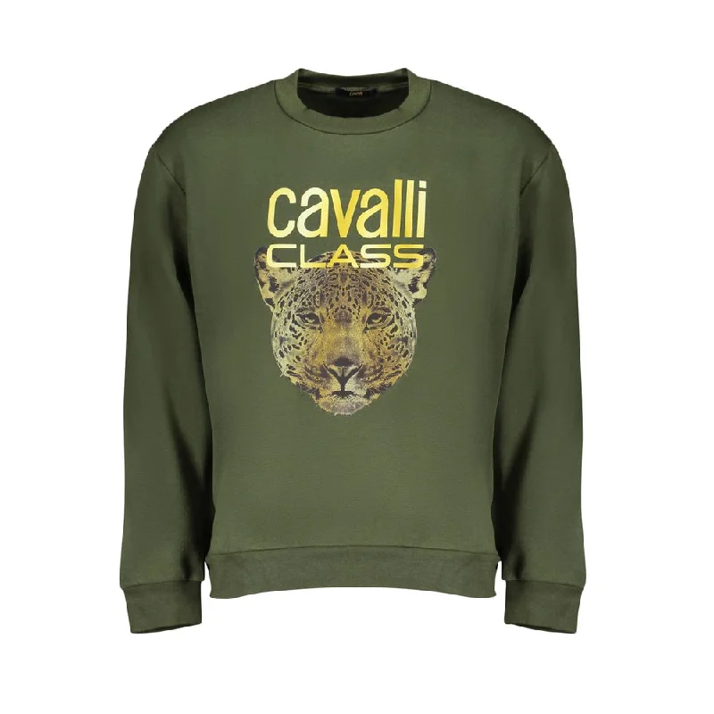 Elegant Green Fleece Crew Neck Sweatshirt Hoodie with Crew Neck Simple Timeless