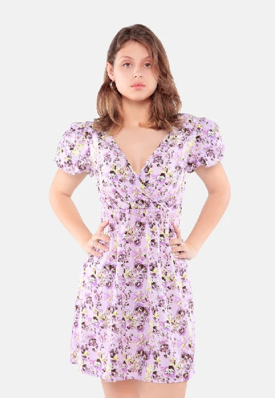 Floral Short Cut Out Dress Tunics New arrival