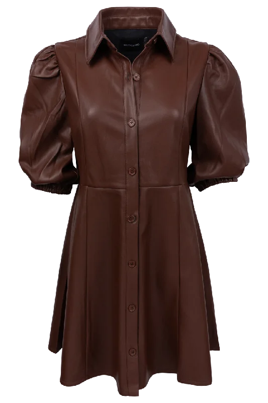 Dolce Cabo Vegan Leather A-Line Dress Tunics Brand named