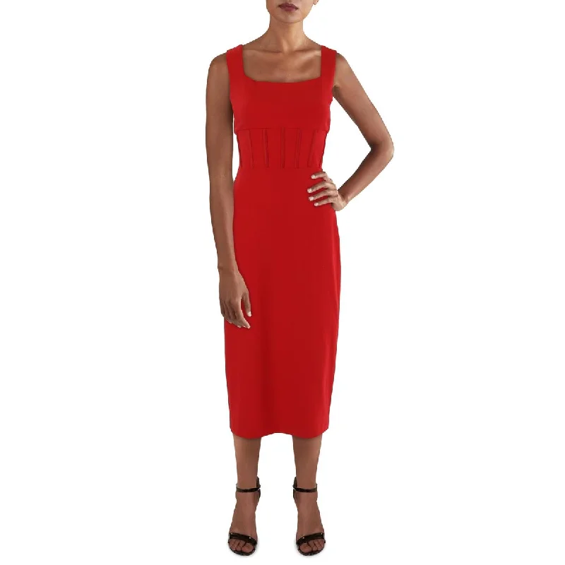 Womens Corset Midi Sheath Dress Tunics Fashionable chic