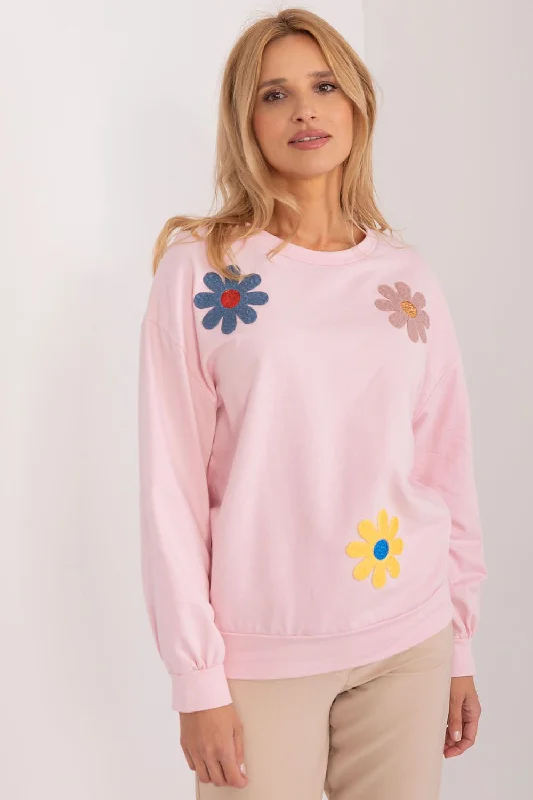 Sweatshirt Italy Moda Hoodie with High Neck Warm Protective