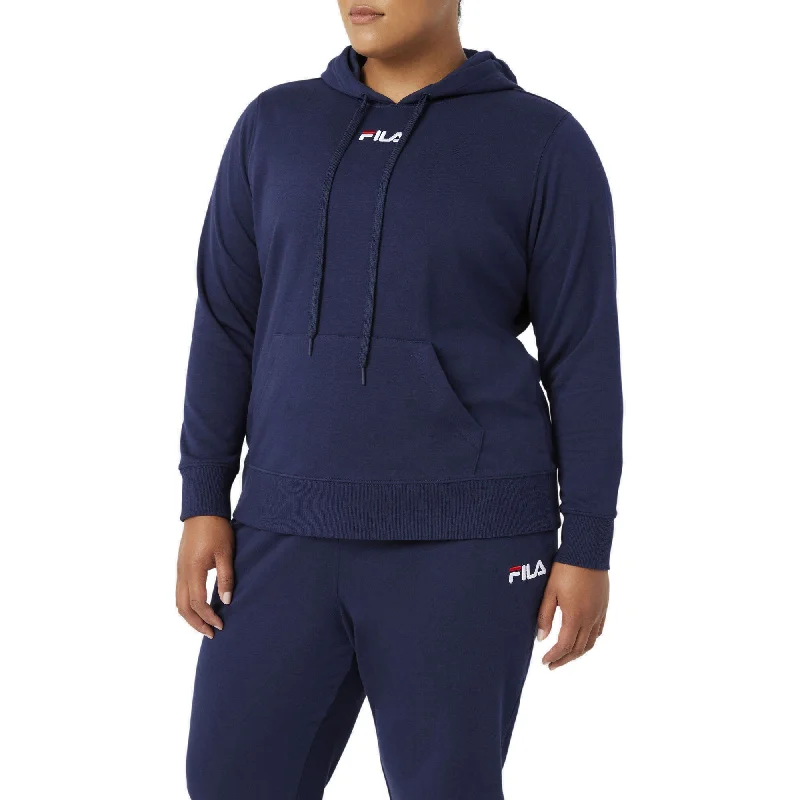 FILA Crowd Pleaser Womens Hoodie Hoodie with Back Slit Movement Comfort