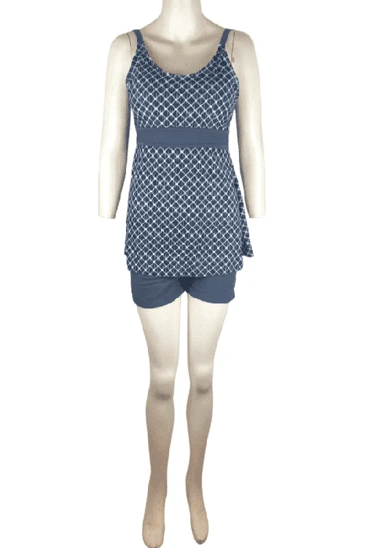 Unbranded gray swimsuit sz L Deep-V Swimsuit Design