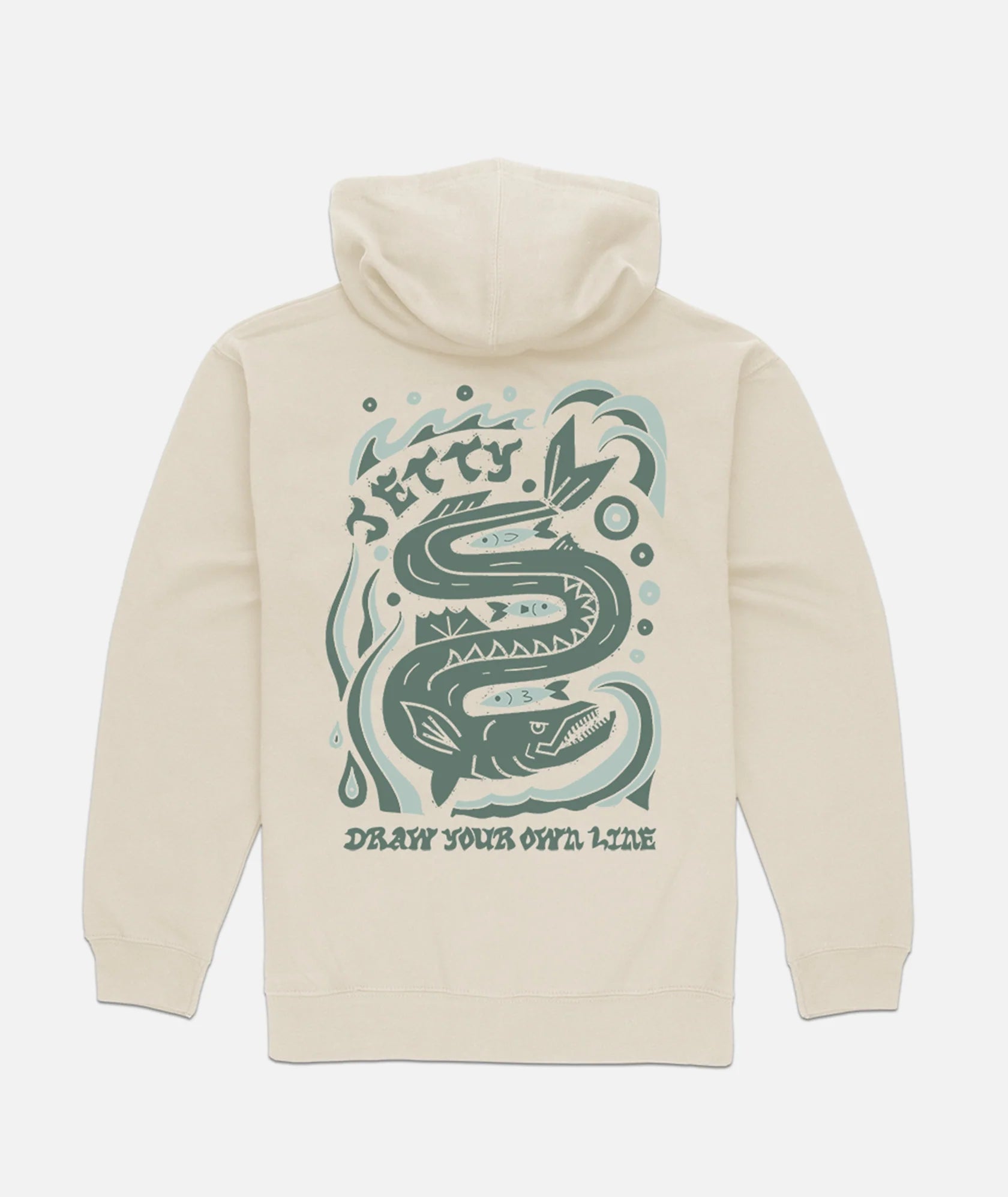 Jetty Fangtooth Hoodie Hoodie with Tie-Dye Psychedelic Retro