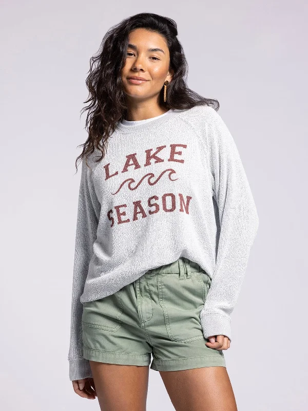 "Lake Season" Sweatshirt (Thread & Supply) Hoodie with Relaxed Fit Easy Casual