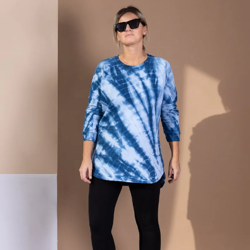 Sweatshirt Tunic in 'Under the sea' Hoodie with Camouflage Military Edgy