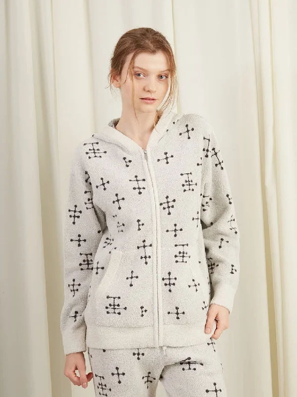 EAMES Smoothie Women's Zip Up Hoodie Hoodie with Set-In Sleeves Structured Classic