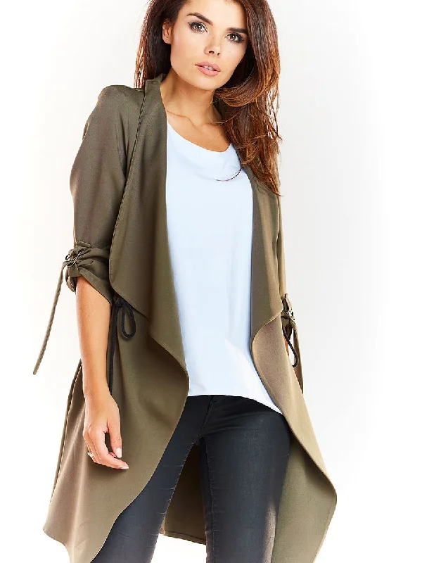 Sweatshirt awama Hoodie with Hem Lace Feminine Delicate
