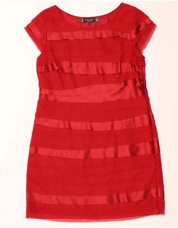 PRINCIPLES Womens Sheath Dress UK 16 Large Red Striped Polyester Tunics Sophisticated sleek PRINCIPLES Womens Sheath Dress UK 16 Large Red Striped Polyester Tunics Sophisticated sleek