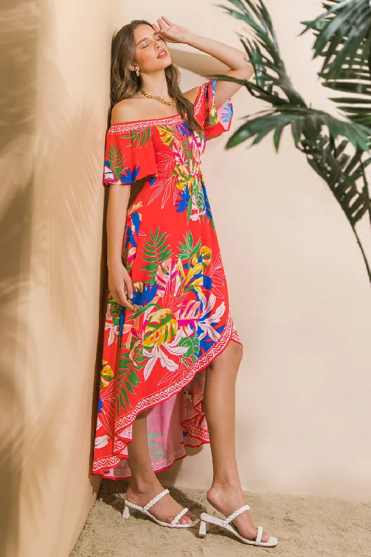 COVER ME UP HI-LO DRESS Tunics Running lightweight