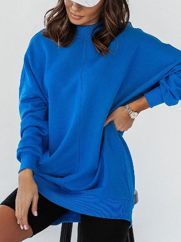 Sweatshirt IVON Hoodie with Color Block Contrast Stylish