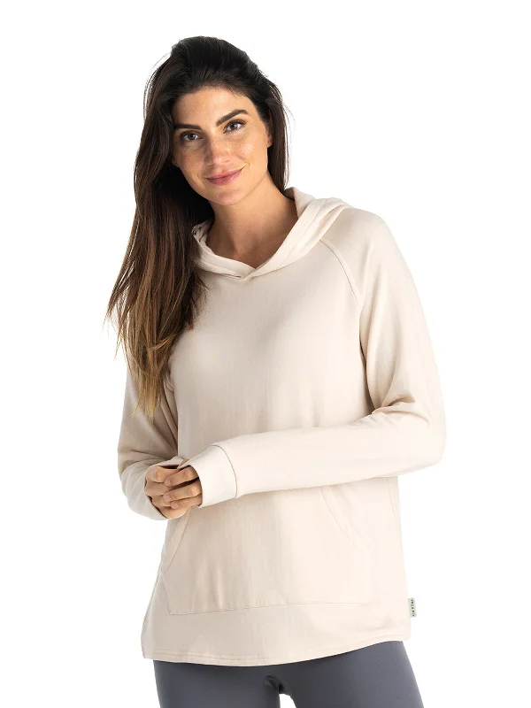 Free Fly Bamboo Lightweight Fleece Hoodie Womens Hoodie with Rhinestones Sparkly Elegant